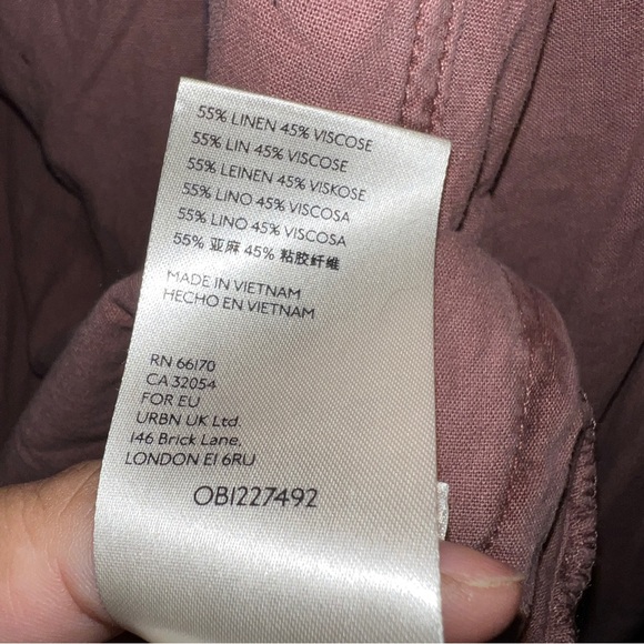 Free People Dusty Pink Button Down - Picture 9 of 9